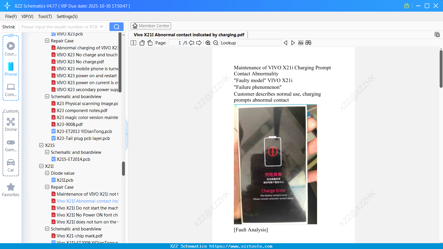 Vivo X21I Abnormal Contact Indicated By Charging